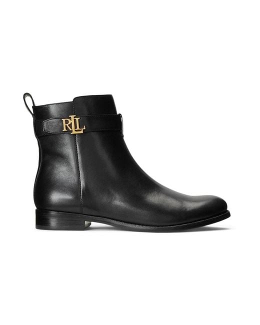 Ralph Lauren Black Ankle Boots
