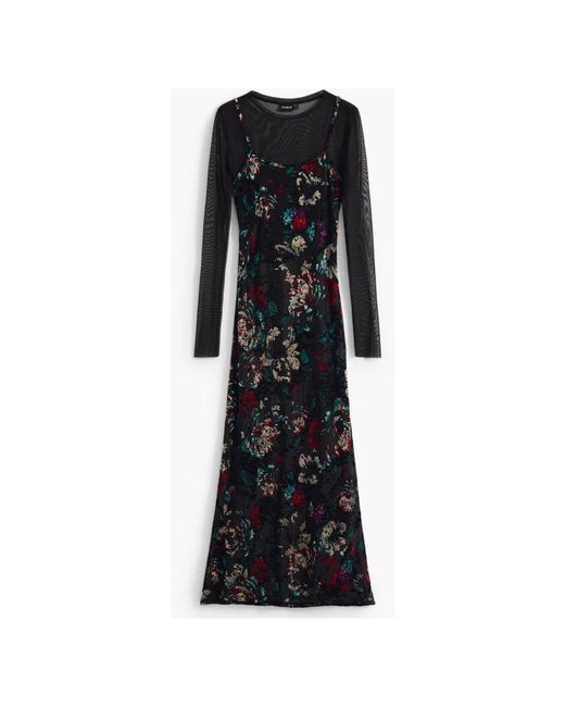 Desigual Black Midi Dresses