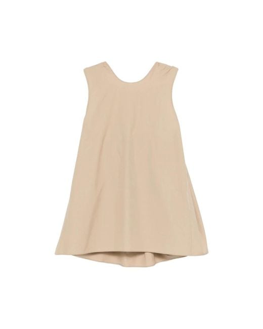 Carven Natural Sleeveless Tops
