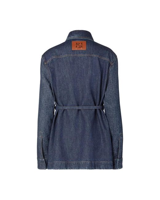 Denim Jackets Fendi de color Blue