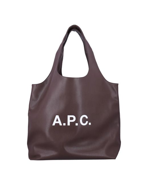A.P.C. Purple Tote Bags for men