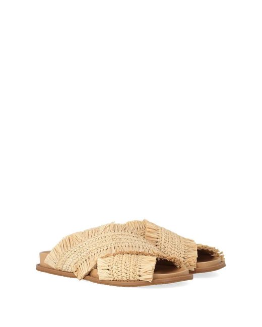 Michael Kors Natural Sliders