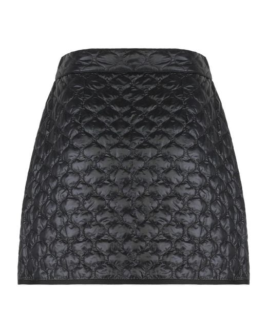 Moncler Gray Gepolierter Blauer Minirock