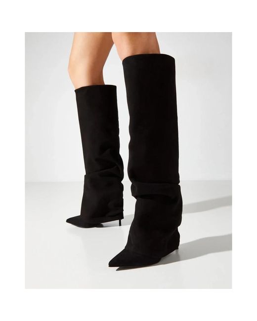 Le Silla Black Heeled Boots