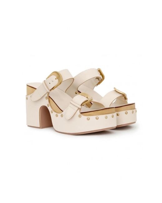 Zimmermann Platform Sandaal in het White