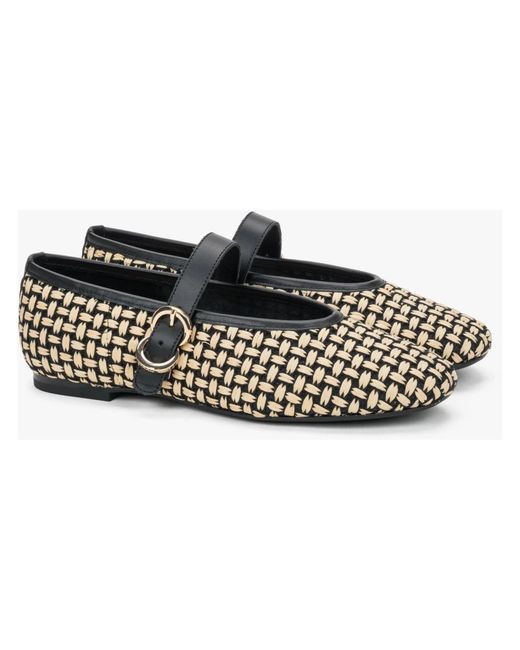 Frau Black Ballerina Shoes