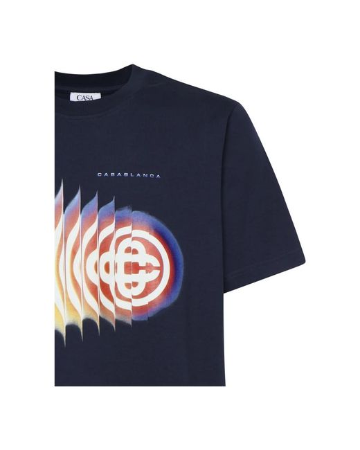 Casablanca Shockwave T‑Shirt in het Blue voor heren