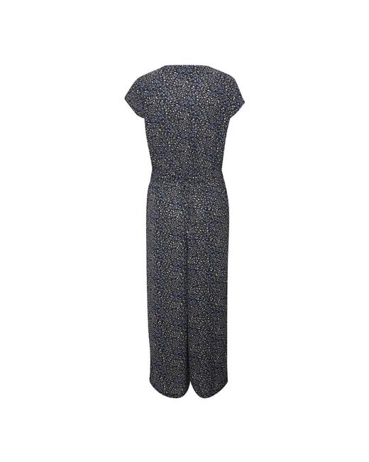 Kaffe Jumpsuits & Playsuits ,Blauw ,Midnight Marine Jumpsuit in het Gray