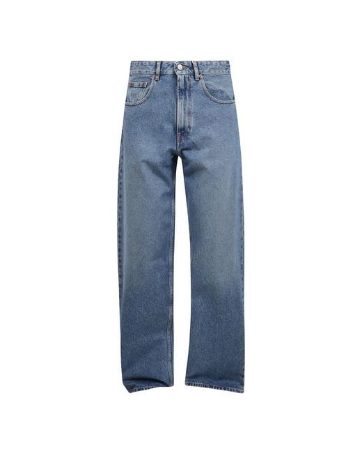 MM6 by Maison Martin Margiela Blue Straight Jeans for men