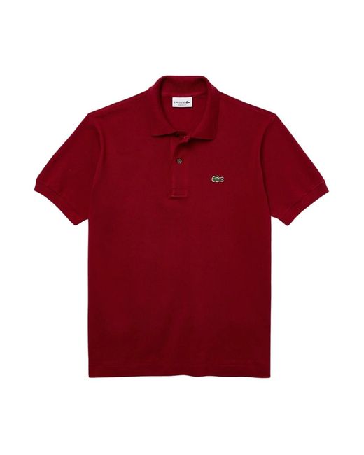 T-shirts and polos bordeaux di Lacoste in Red da Uomo