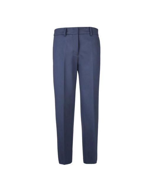 Blanca Vita Blue Slim-Fit Trousers