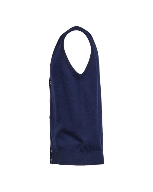 FILIPPO DE LAURENTIIS Blue Vests for men
