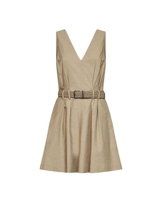 Brunello Cucinelli Natural Short Dresses