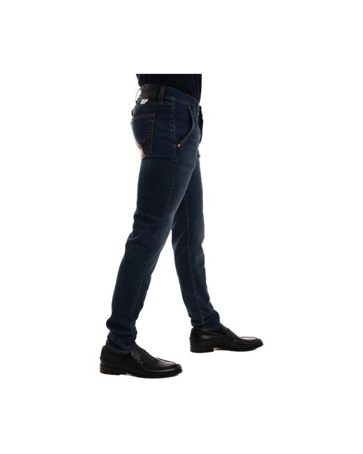 Roy Rogers Dunkle waschung slim fit denim jeans in Blue für Herren