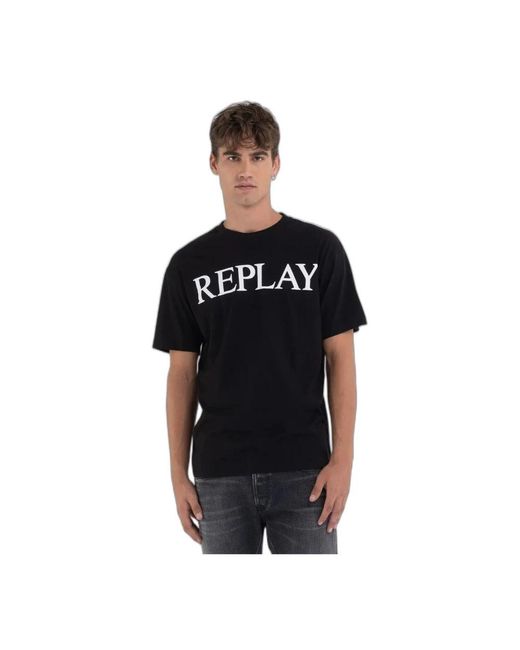 Replay Black T-Shirts for men