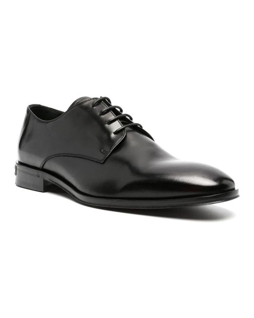 Roberto Cavalli Black Business Shoes for men
