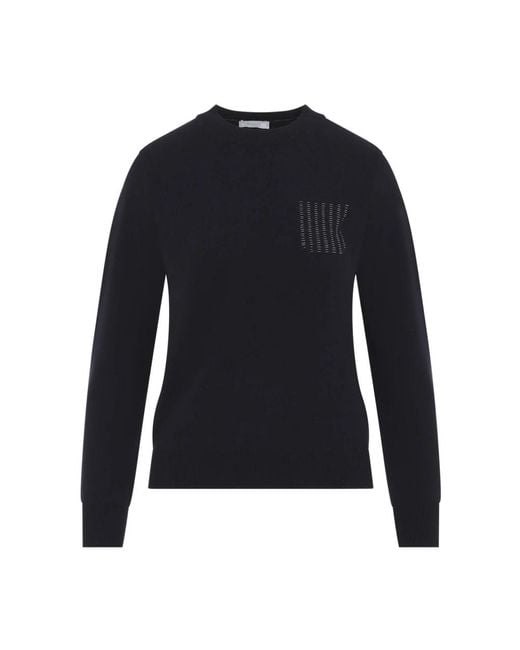 Peserico Blue Round-Neck Knitwear