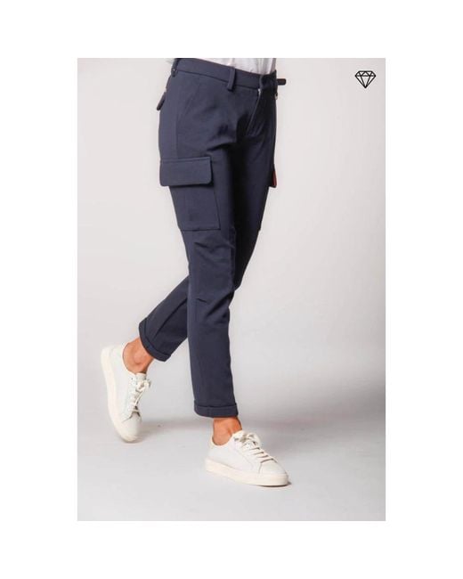 Mason's Blue Cropped Trousers
