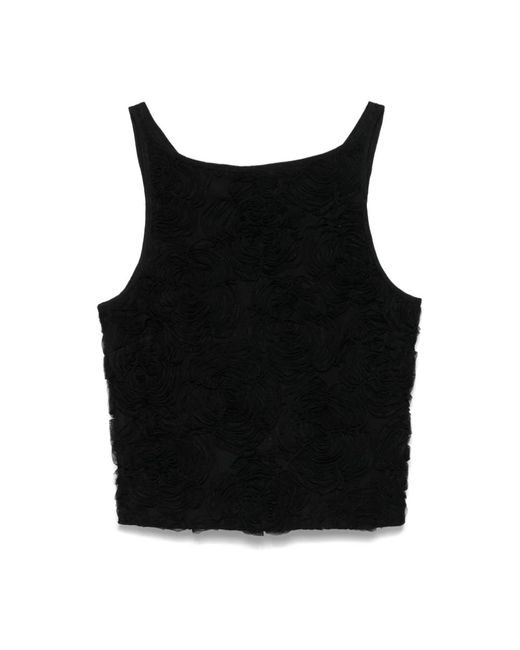 Sleeveless Tops ROTATE BIRGER CHRISTENSEN de color Black