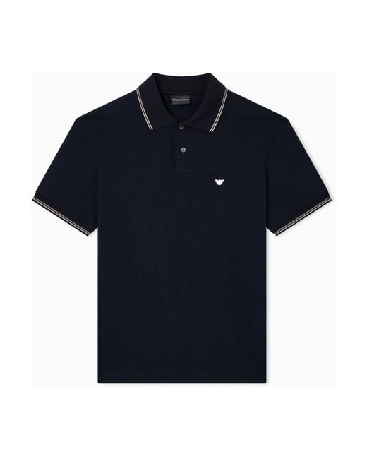 Emporio Armani Blue Polo Shirts for men