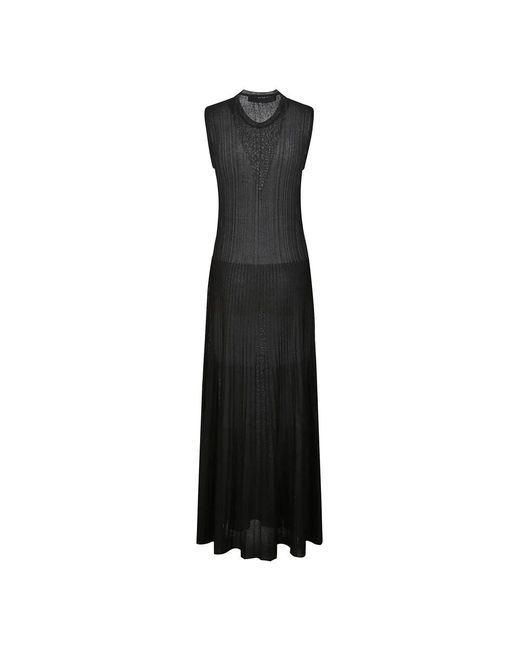 Maxi Dresses FEDERICA TOSI de color Black
