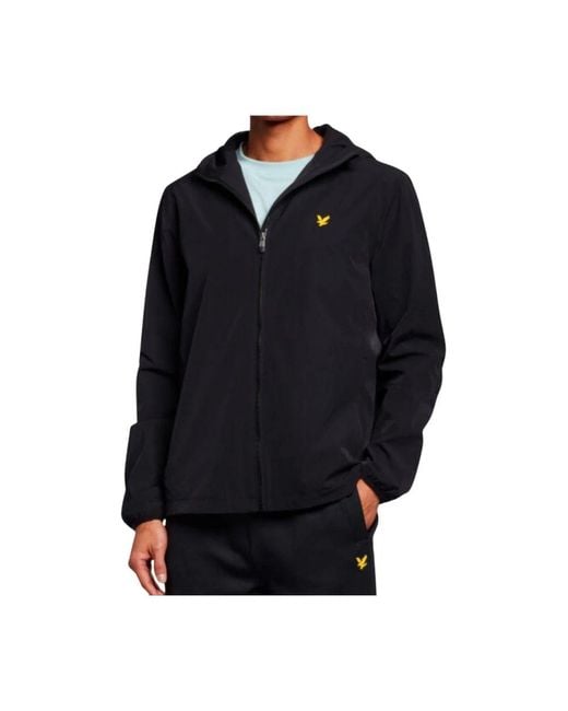 Lyle & Scott Black Zip-Throughs for men