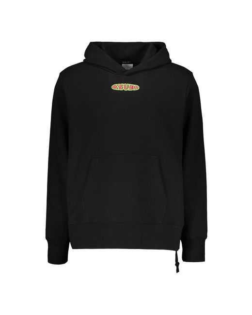 Ksubi Hoodies & Sweatvesten ,Zwart ,Katoen Katoenen Hoodie Met Verstelbare Capuchon in het Black voor heren