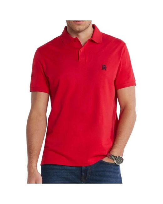 Polo Shirts Tommy Hilfiger de hombre de color Red