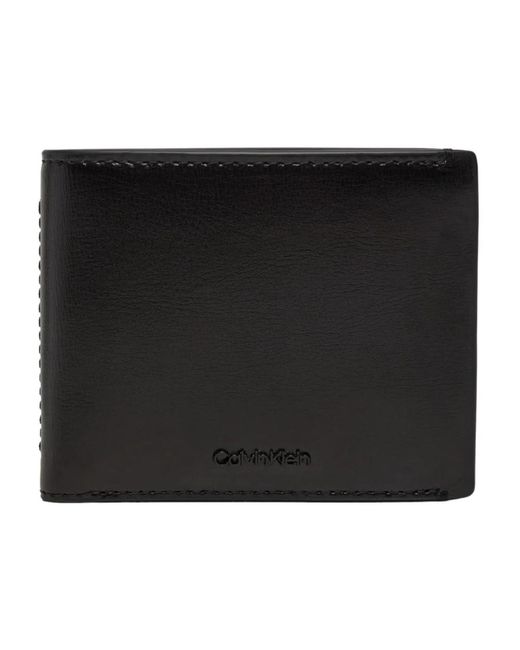 Portafoglio essenziale bifold con tasca per monete di Calvin Klein in Black da Uomo