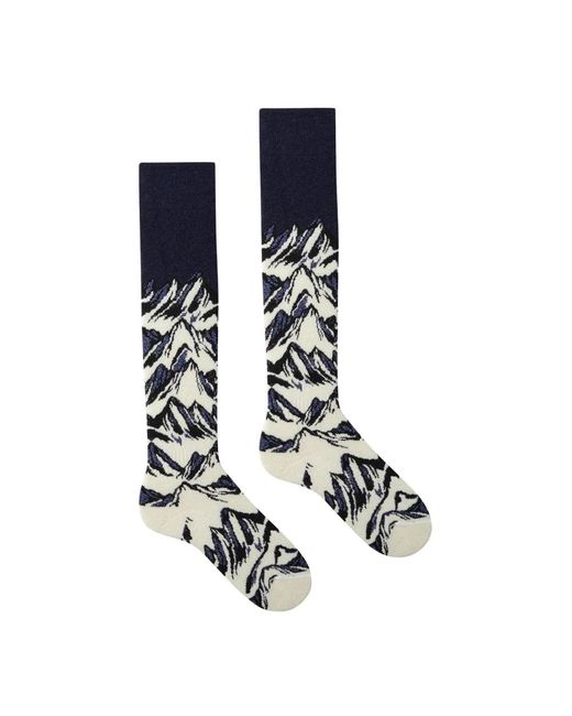 Fusalp Ondergoed ,Veelkleurig ,Wol Sock Mount Ski Sokken in het Blue