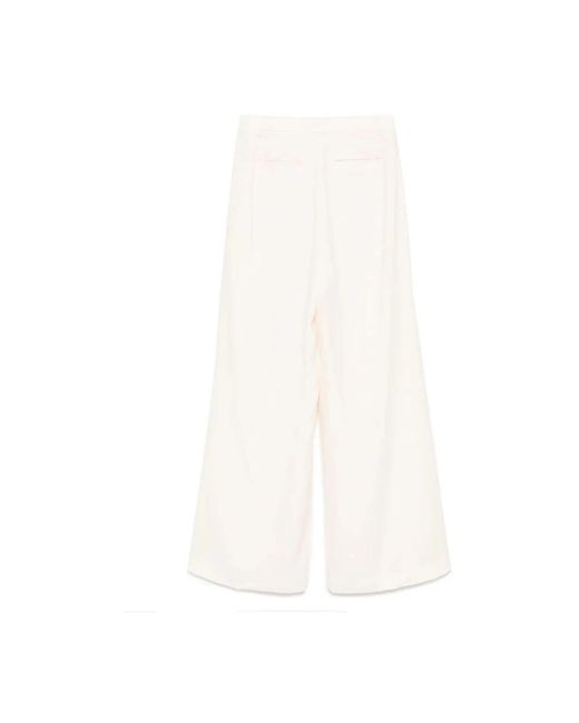 Ralph Lauren White Wide Trousers