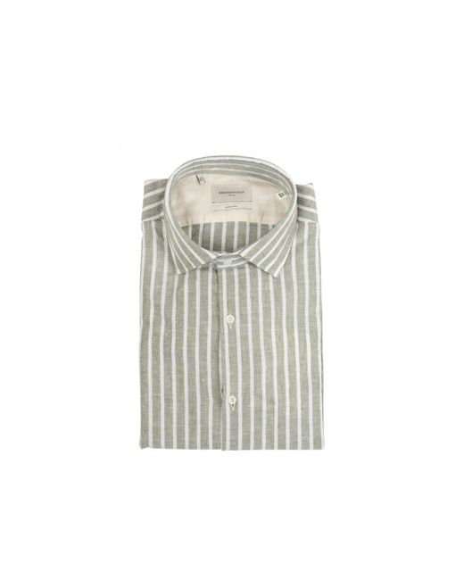 Brooksfield Gray Casual Shirts for men