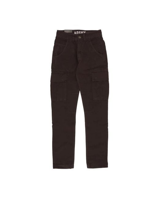 Alpha Industries Black Slim-Fit Trousers for men