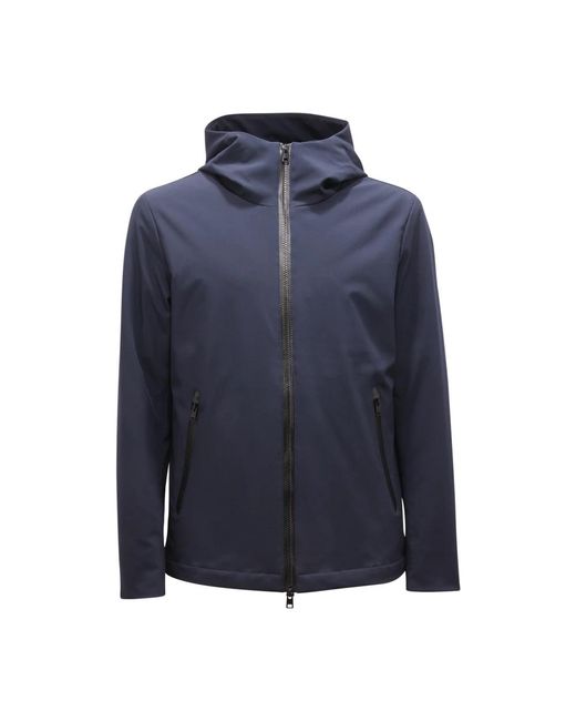 Woolrich Jassen ,Blauw ,Leer Pacific Soft Shell Jacket in het Blue voor heren