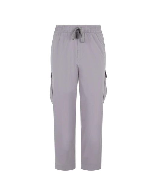 Boss Gray Straight Trousers for men