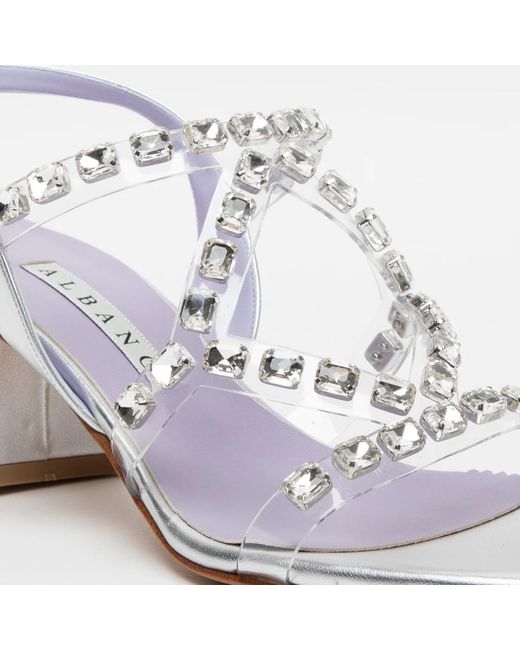 Albano White High heel sandals