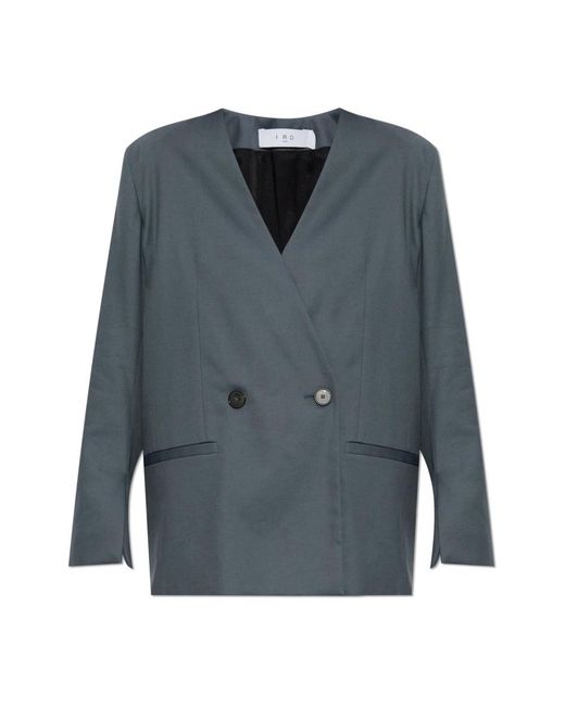 IRO Jassen ,Grijs ,Katoen Blazer Sabrine in het Blue