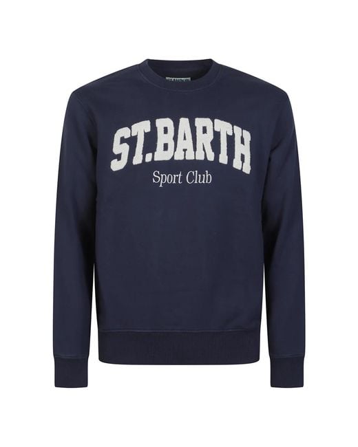 Mc2 Saint Barth Blue Sweatshirts for men