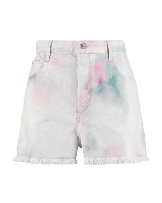 Isabel Marant White Denim Shorts