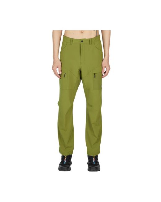Ostrya Green Straight Trousers for men