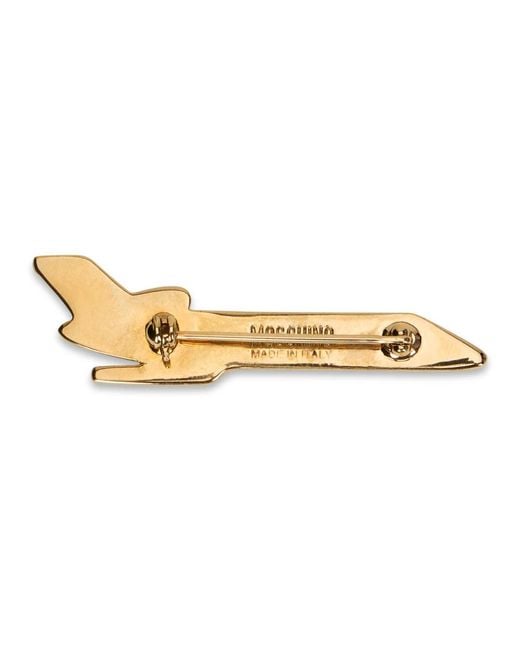 Moschino Natural Flugzeug-Brosche