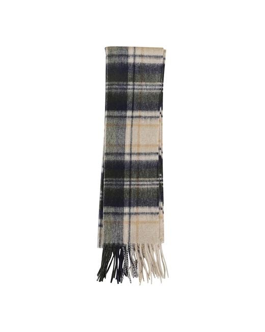 Sciarpa a quadri di Barbour in Gray da Uomo