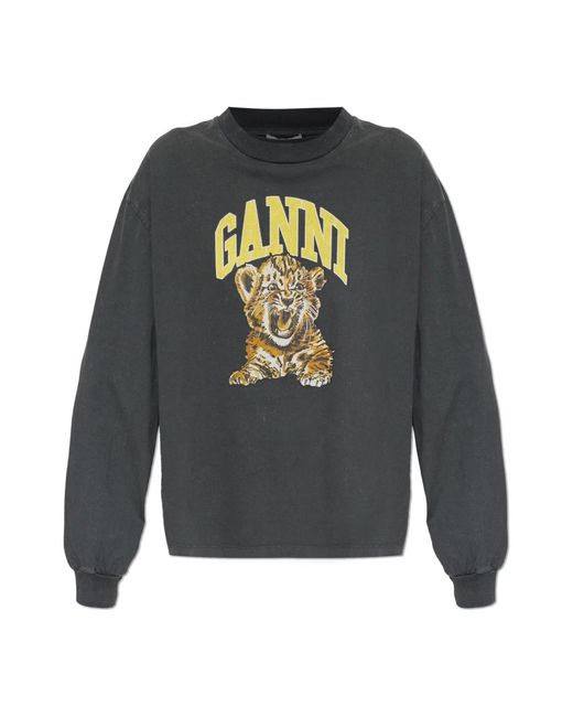 Ganni Gray Sweatshirts