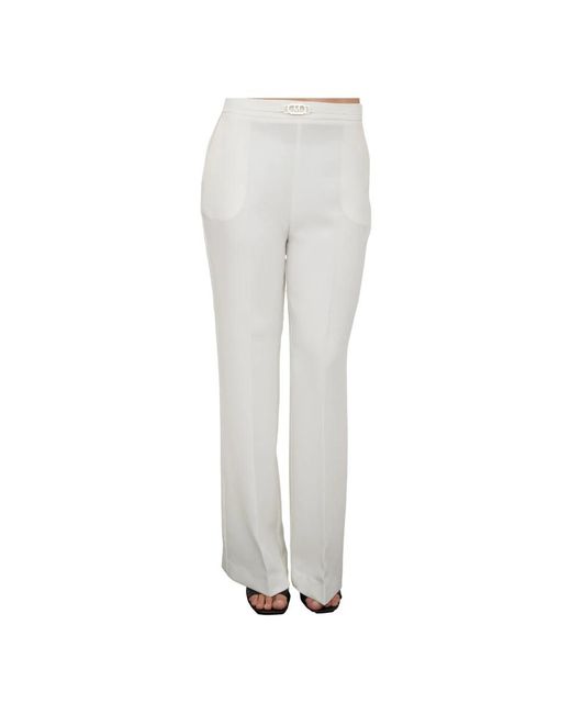 Guess Gray Straight Trousers