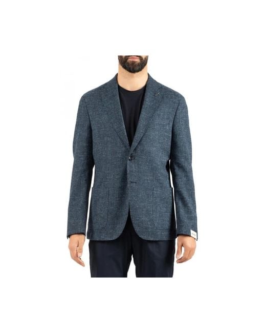 Paoloni Blue Blazers for men