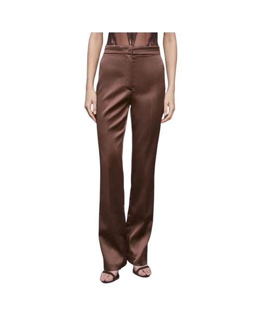 Wide Trousers Patrizia Pepe en coloris Brown