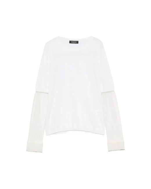 Fabiana Filippi White Cashmere Knitwear
