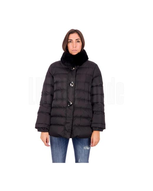 Cinzia Rocca Black Winter Jackets