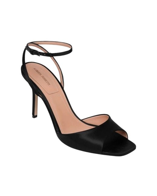Alberta Ferretti Black High Heel Sandals