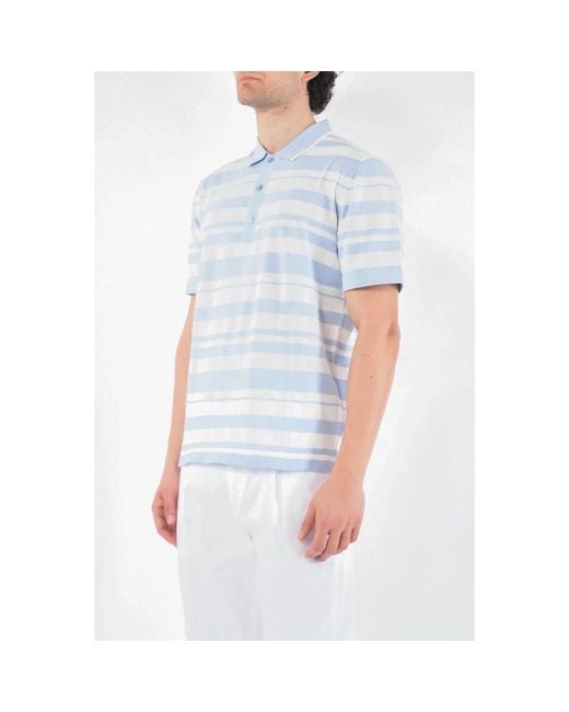 Paolo Pecora Blue Polo Shirts for men